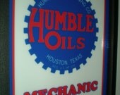 Humble Old Logo Gas Motor Oil Can Service Station Lighted Advertising Sign