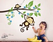 Jungle wall decals - Monkey decals,My little jungle monkeys wall decal