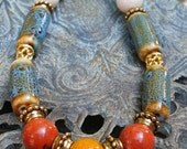 Pottery Bead Necklace