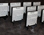 WEDDING TABLE CENTERPIECES -Set of 9 Xl Personalized Table Numbers-Centerpieces-Place Cards-