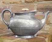 Antique 1896 Victorian Silver Trophy Teapot