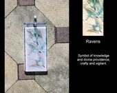 Glass Pendant - Ravens - Birds - by Stephanie Pui-Mun Law - Shadowscapes