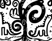 Doodle Tree (Poster 10x30in)