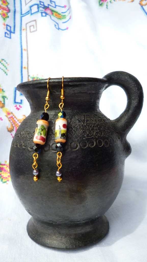 Brown Alpaca Earrings