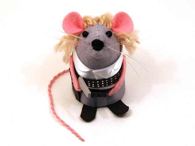 Doctor Who River Song ornament felt mouse hamster rat mice cute gift for animal lover or dr who fan collector - READY TO SHIP