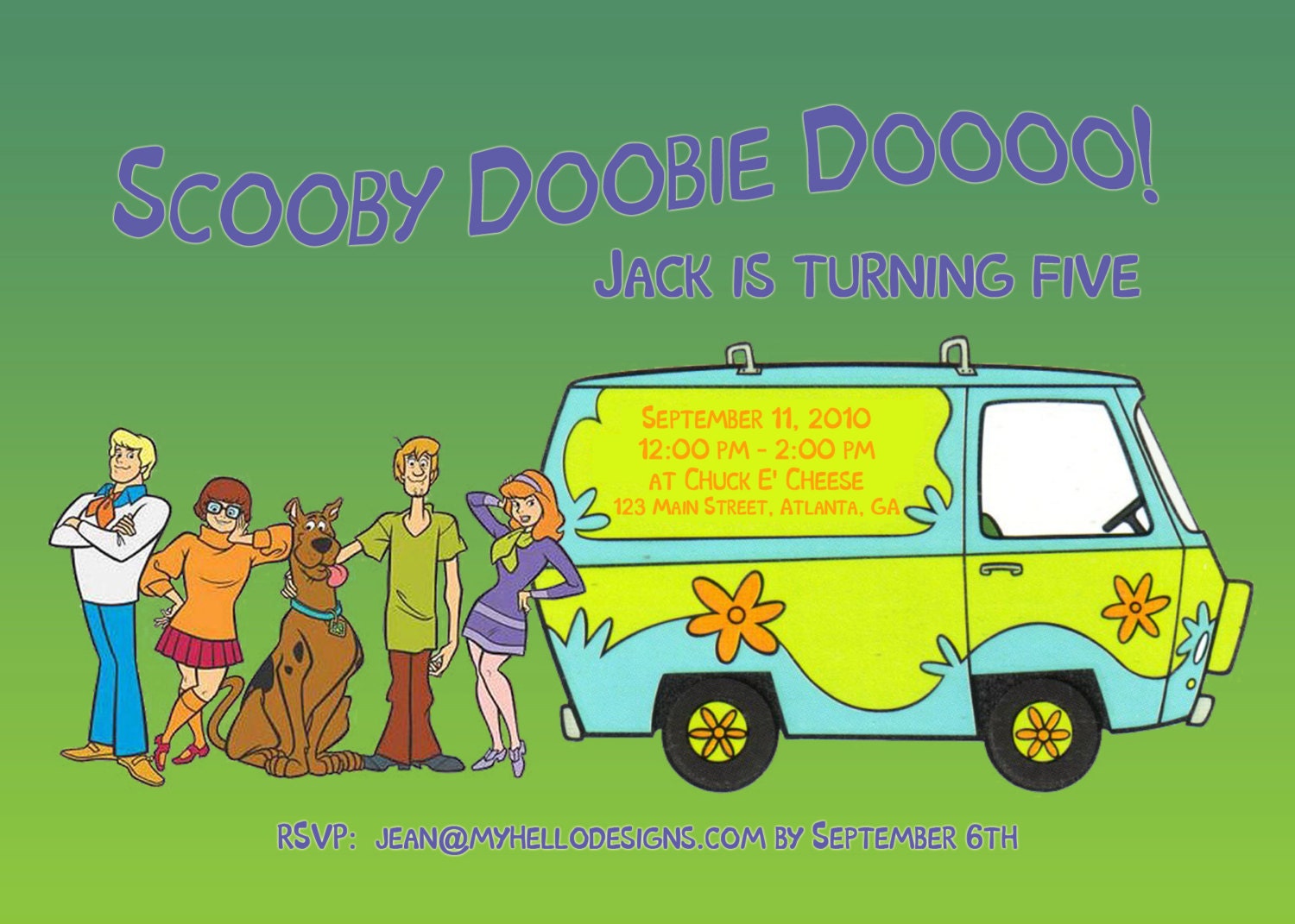 Birthday Invitation: Scooby Doo
