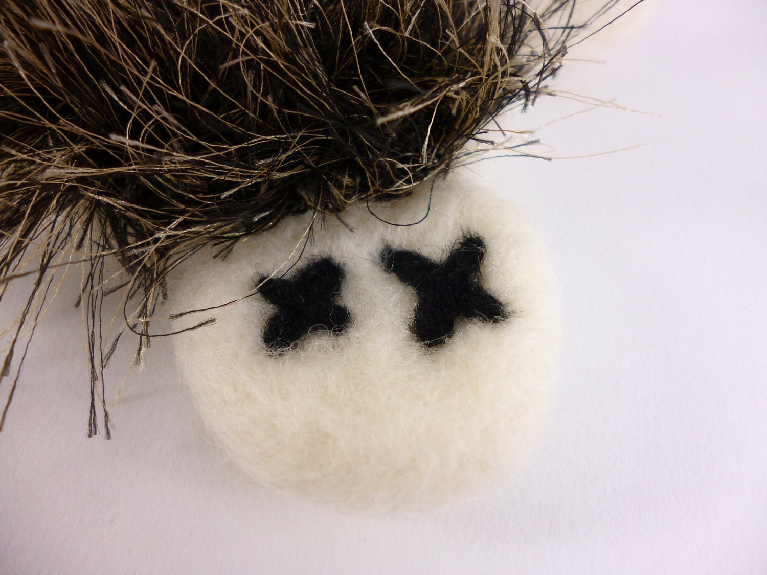 Hedgehog Roadkill April Fools needle felted wool gag gift funny