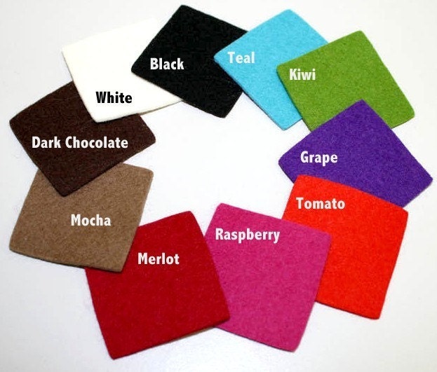 1/2 Yard of 2MM Thick Wool Felt Any Color