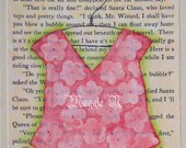 Whimsical Blouse on a Hanger - Painted on a Vintage Book Page - Original Mixed Media Art