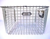 Antique Gym Locker Basket 68