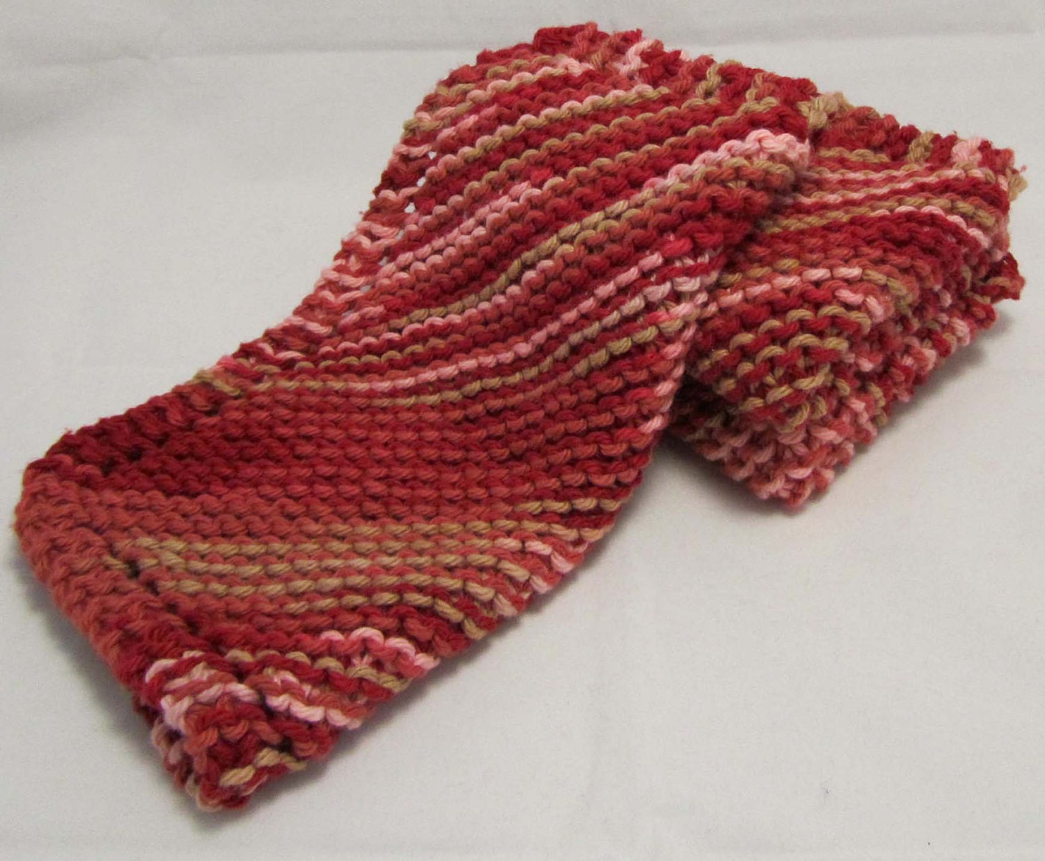 Shipping Included Set of 3 Handmade Knitted Dishcloth Washcloth