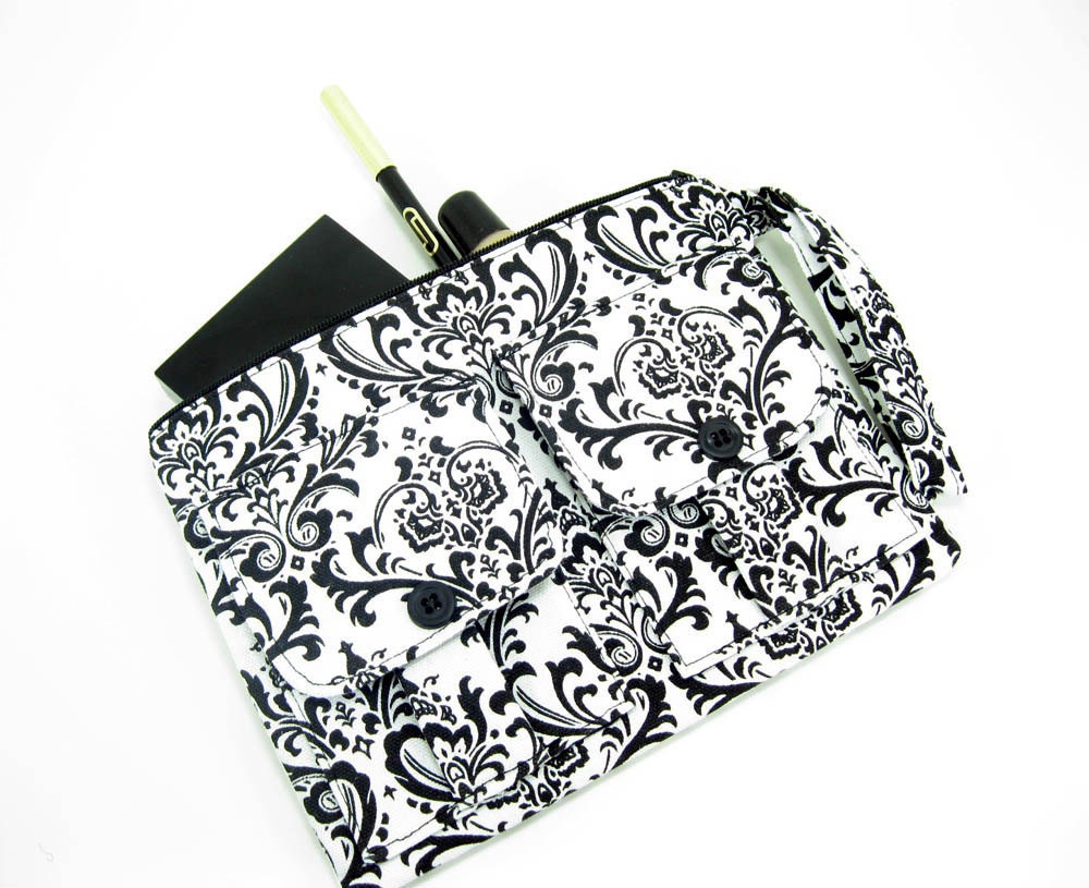 Wallet Wristlet  - Madison Damask Dorothy Wristlet Wallet
