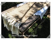 Burlap  Table Runner ... Customize with your own Sentiment, Saying, Scripture, Or Family Name
