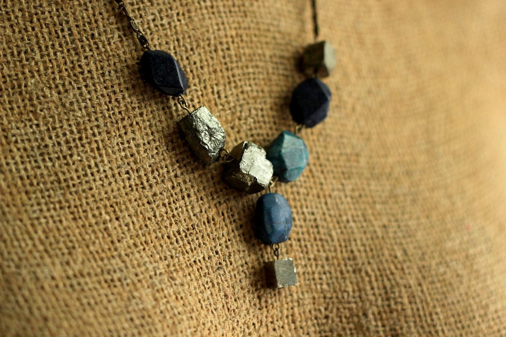 fools gold pyrite necklace