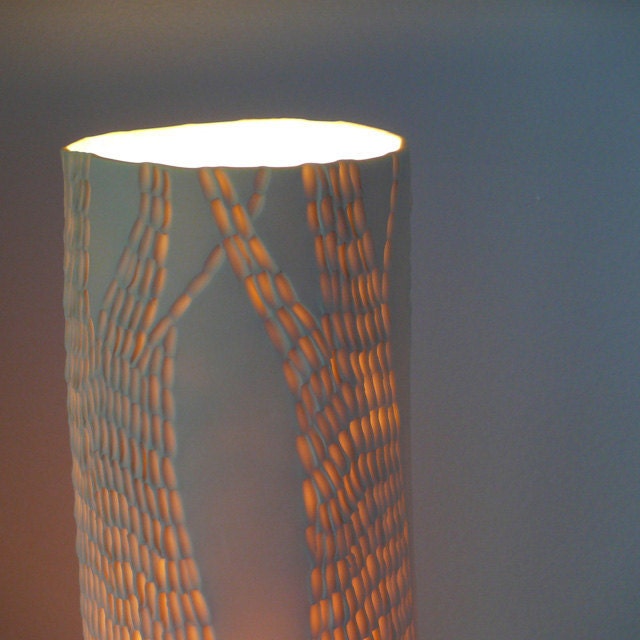 Porcelain lamp floor - Three trees - Free shipping - Ready to ship