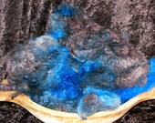Indigo Bunting Hand Dyed Romney Locks-4.5 Ounces