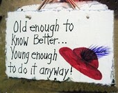 Sign Red Hat Society, grandma gift, red hat sign