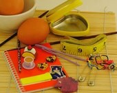 Notions kit  - Purple Kitty Teatime kNotions Kit - Knitter's Gifts