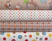 Riley Blake Fox Trails Fabric  - Wilderness Woodland Animals , 1/2 yard of each