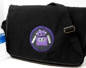 Space Robot - Messenger Bag - Large Cross Body Style for School, Travel, Book, Laptop