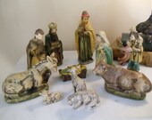 90 items for antique nativity