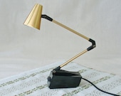 Vintage Gold Tone Tensor High Intensity Desk Lamp