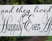 Wedding Photo Prop Here Comes The Bride/Happily Ever After Double Sided Wooden Board Great for Weddings