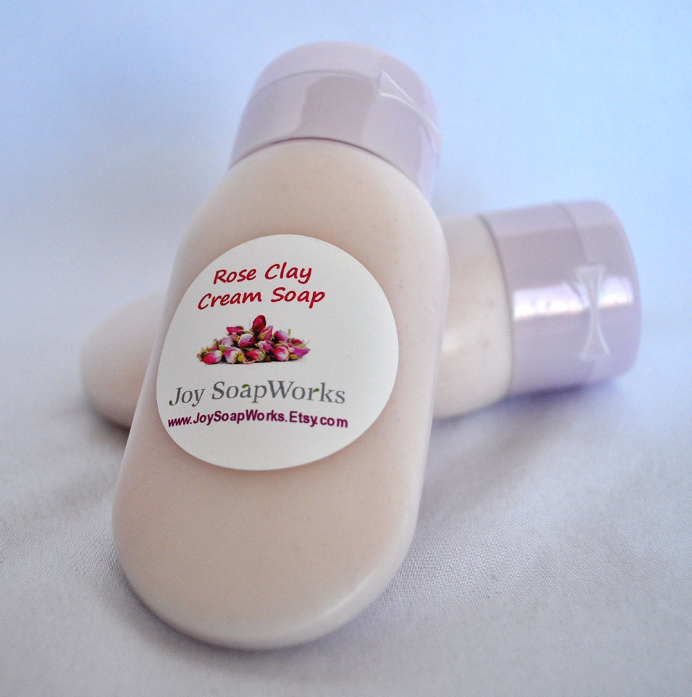 Rose Clay Cream Soap,Shaving soap,Soufflé,Gelato,Travel Companion Tottle