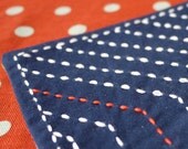 Sashiko Angles, Cotton Coaster Gift Set