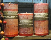 Apple Cinnamon & Clove Handmade Pillar Candle 3x6.5