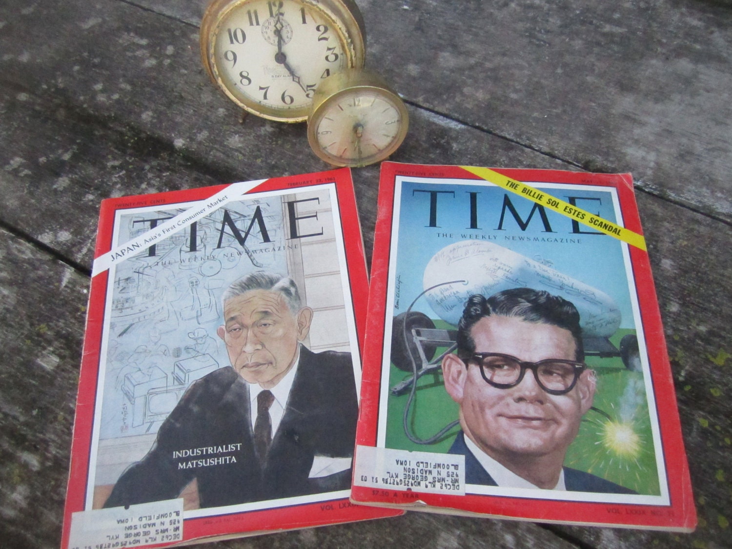 Vintage TIME Magazines - May & Feb., 1962 - Set of 2