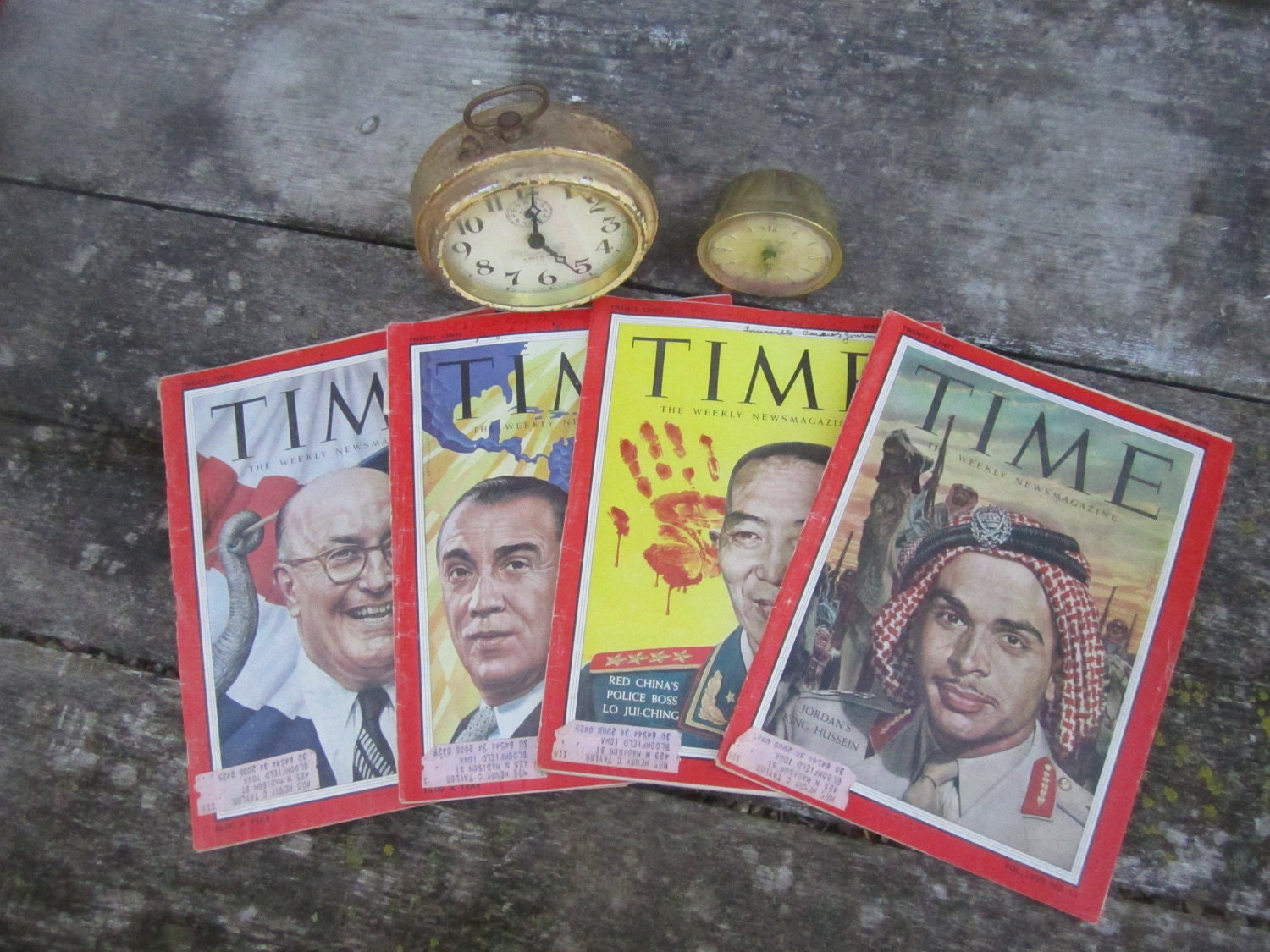 Vintage TIME Magazines - 1956 - Set of 4 Issues