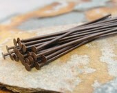 25 Trinity Vintage Patina 38mm Headpins - 1.5 Inch - Trinity Brass Co. LOW SHIPPING