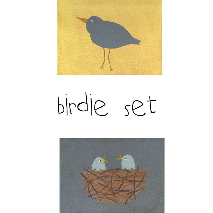 Birdie Set - Set of 2 5x7 PRINTS