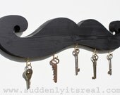 black mustache key hook