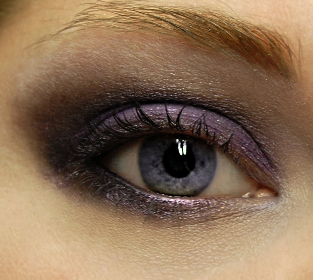 Smokey Purple Eyeshadow Trio . AFTER HOURS Mineral Eye Shadow Collection - Eye Shadow TRIO . 3 Large Eye Shadows