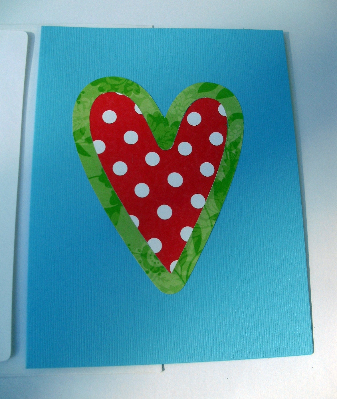 Spread the Love Heart Notecard-- Blank Inside A2