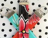 Beth's Oilcloth Wristlet Key Chain Key Fob