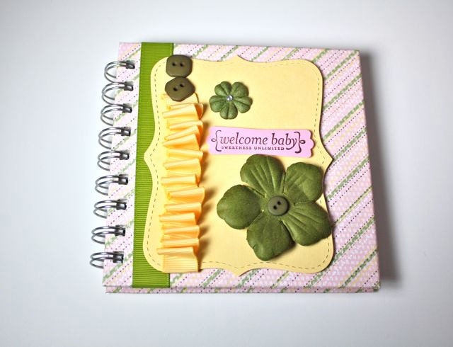 Pregnancy Journal or Baby Journal, welcome baby, 100 lined pages, spiral bound