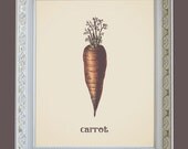 Carrot Eat Better Feel Better Inspirational Rustic Wall Art Print Poster Home Decor 8x10 Food Vegetables Premium Print