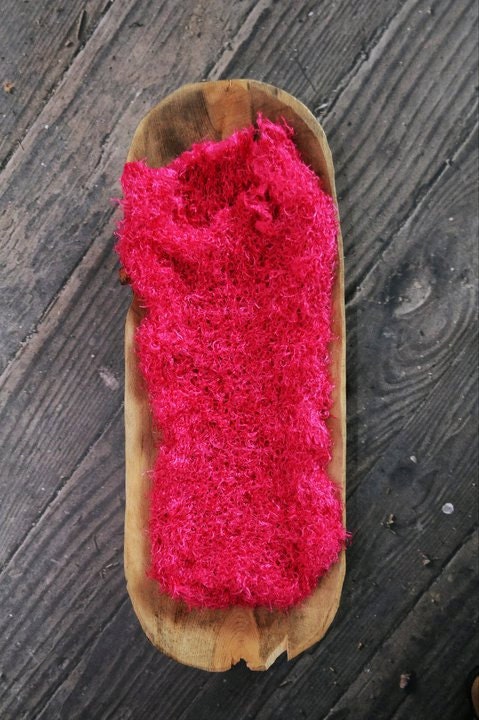 Hot Pink Newborn Crocheted Angel Hair Baby Cocoon Photography Photo Prop  Ready to ship