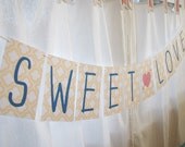 Love Letters Paper Garland Party Banner - CHOOSE WORDING