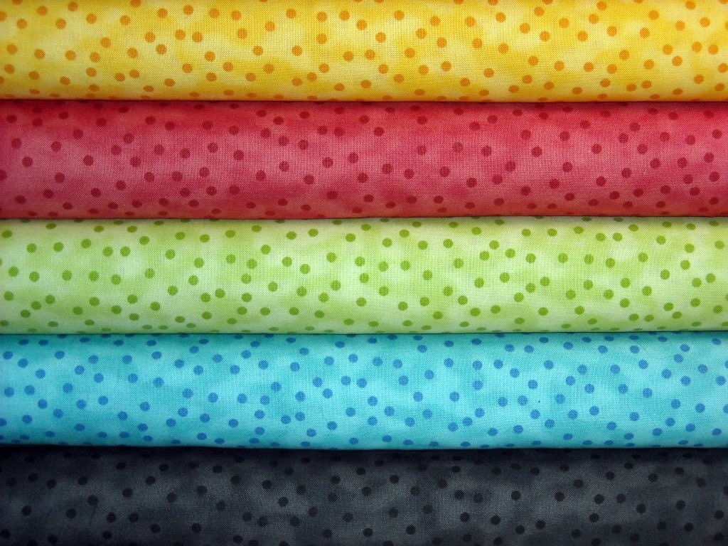 Happy Fabric Dot Half Yards Combo by Jennifer Jangles for In the Beginning Fabrics
