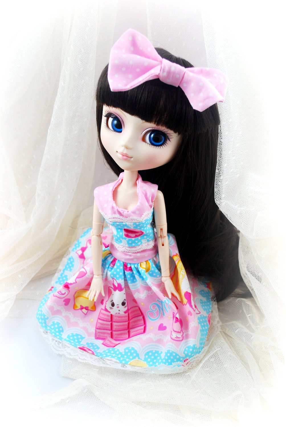 Pullip Dress and Bow set - Kawaii Disney Marie