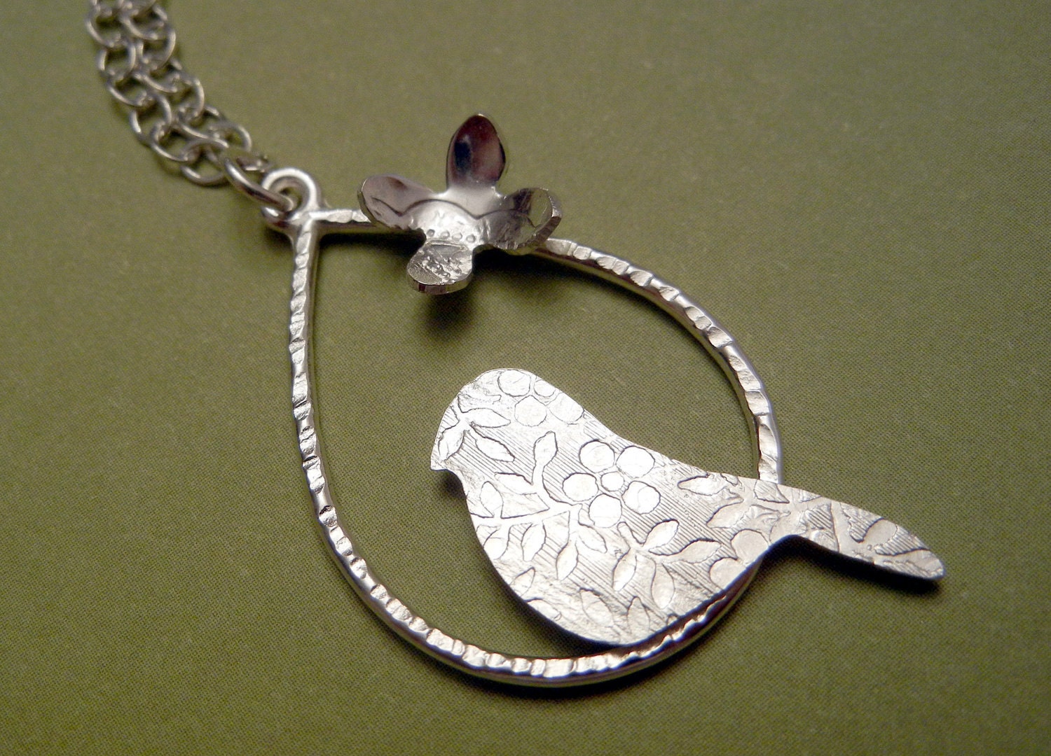 Silver Bird Necklace