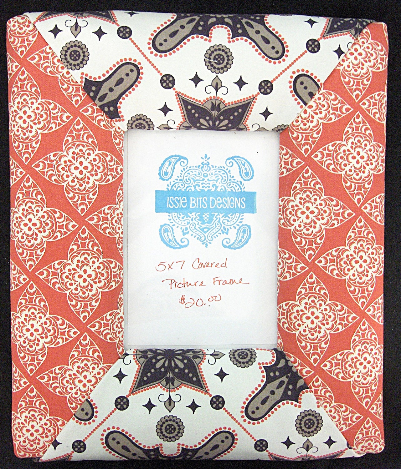 Moorish 5x7 Covered Picture Frame (Ready to Ship)