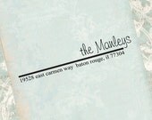Return Address Stamp - SELF INKING Stamp - the Manleys - Thank you gift