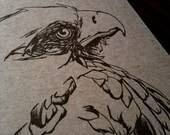 Golden Eagle Letterpress Card