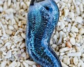 Teal Dichroic Glass Pendant