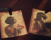 Vintage  Photograph   Of   Young   Ladies